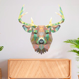 Wall Stickers: Head of Deer Origami 4