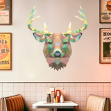 Wall Stickers: Head of Deer Origami 5