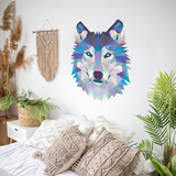 Wall Stickers: Head of Origami Wolf 3
