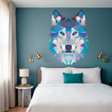 Wall Stickers: Head of Origami Wolf 14