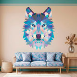 Wall Stickers: Head of Origami Wolf 15