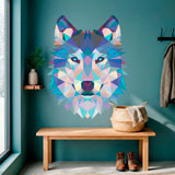 Wall Stickers: Head of Origami Wolf 16
