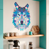 Wall Stickers: Head of Origami Wolf 20