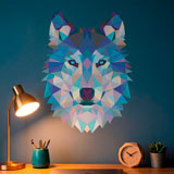 Wall Stickers: Head of Origami Wolf 21