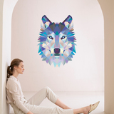 Wall Stickers: Head of Origami Wolf 4