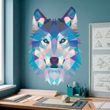 Wall Stickers: Head of Origami Wolf 23