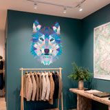 Wall Stickers: Head of Origami Wolf 24