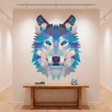 Wall Stickers: Head of Origami Wolf 6