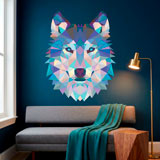 Wall Stickers: Head of Origami Wolf 9