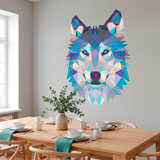 Wall Stickers: Head of Origami Wolf 10