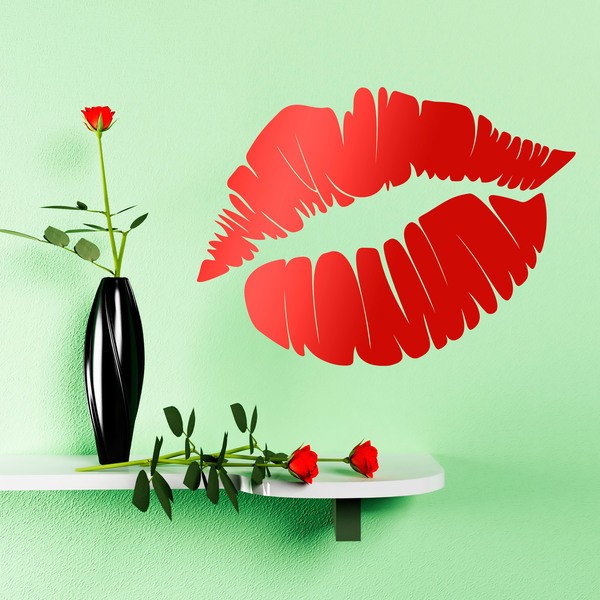 Wall Stickers: Lip print