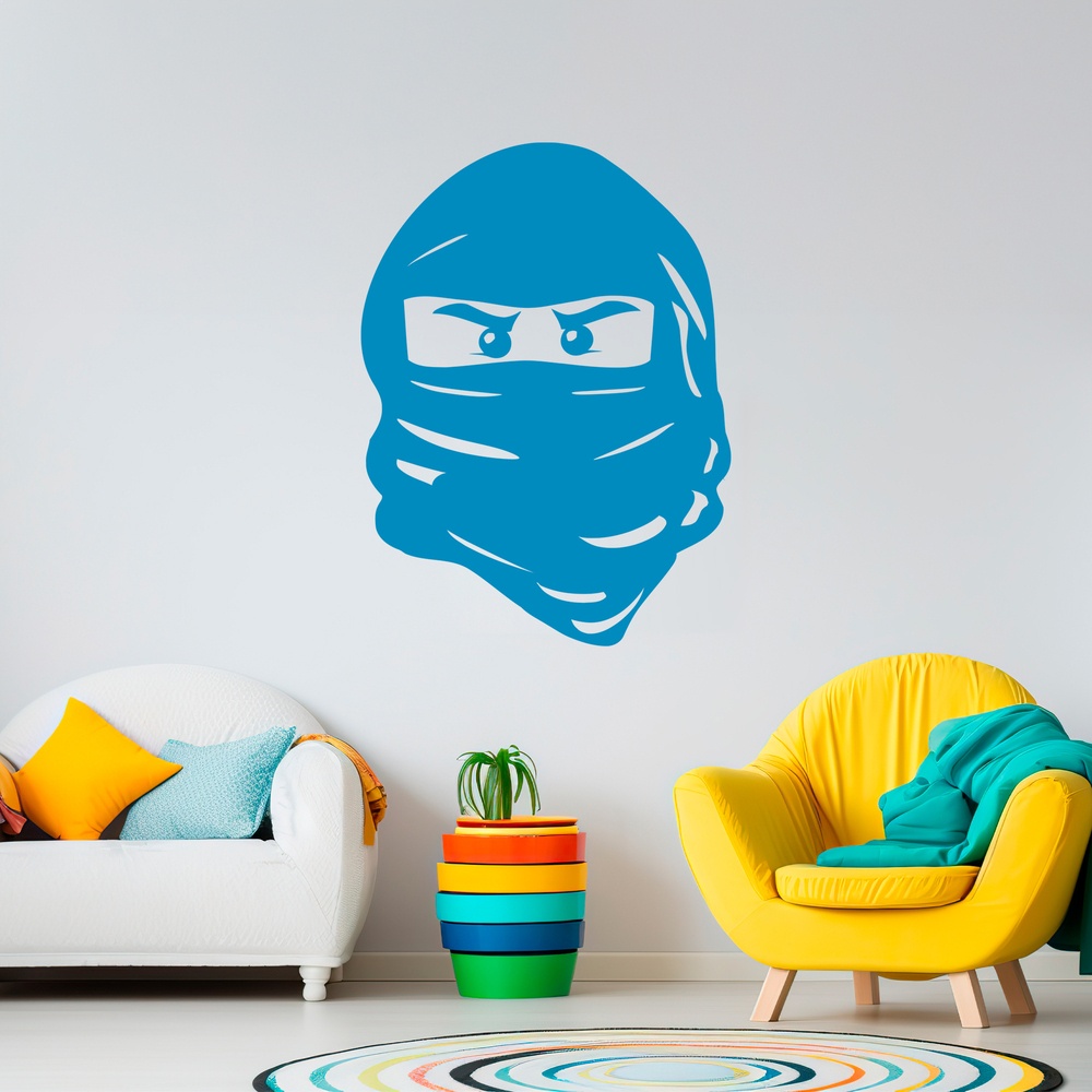 Stickers for Kids: Face of Lego Ninja