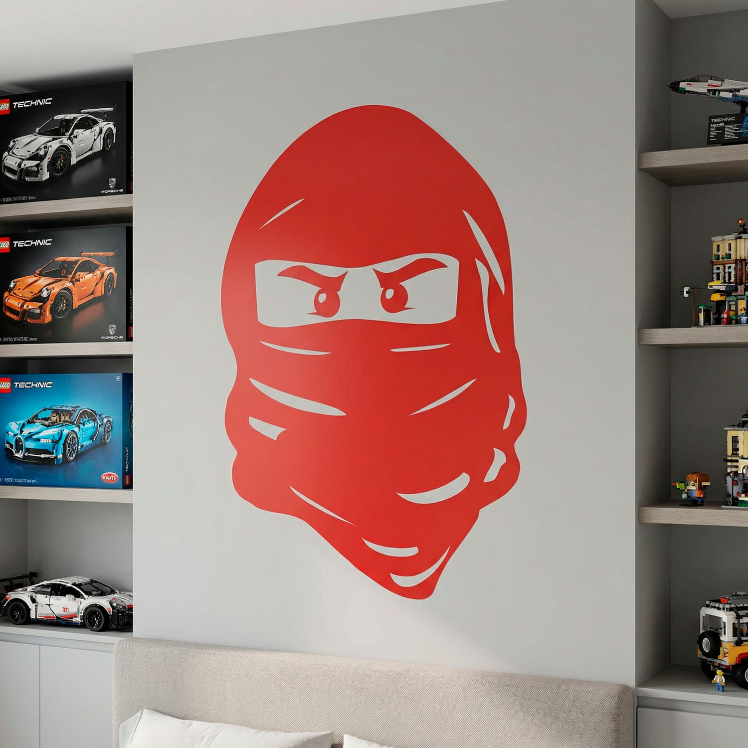 Stickers for Kids: Face of Lego Ninja