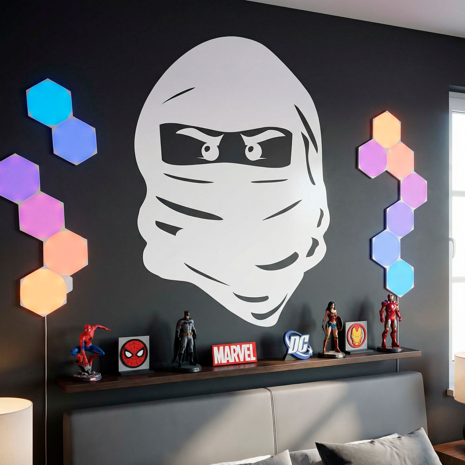 Stickers for Kids: Face of Lego Ninja