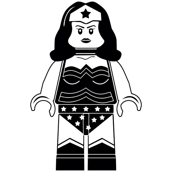 Stickers for Kids: Figure Lego Superwoman