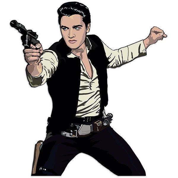 Wall Stickers: Elvis Han Solo