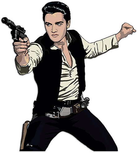 Wall Stickers: Elvis Han Solo