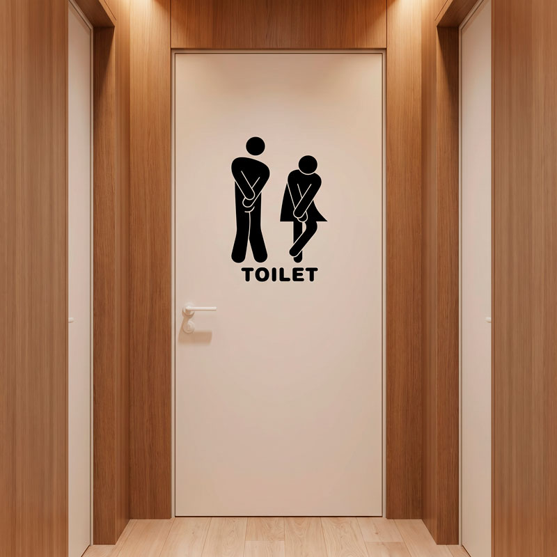 Funny bathroom icons toilet 6/6
