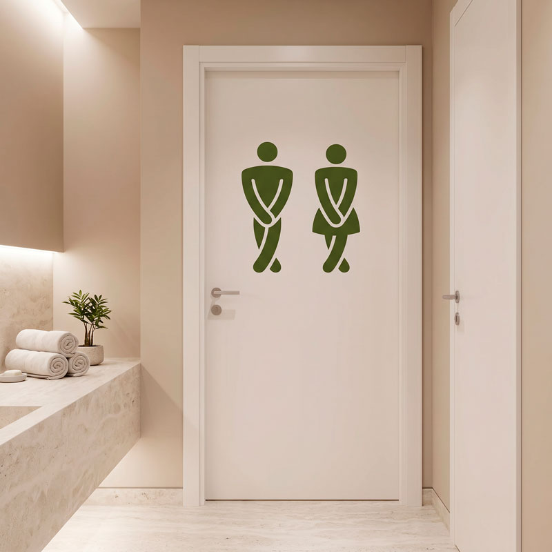 Funny bathroom WC symbol 5