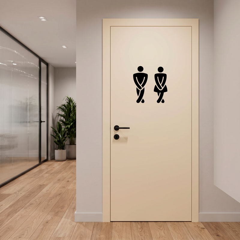 Funny bathroom WC symbol 6