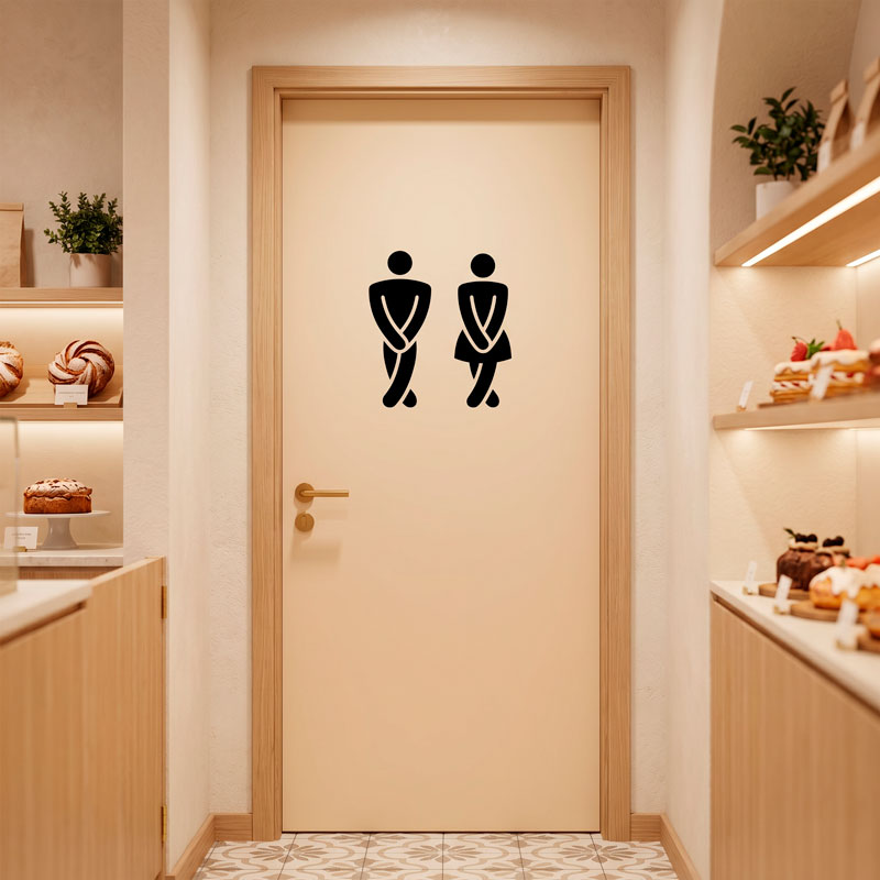 Funny bathroom WC symbol 8