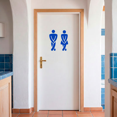 Funny bathroom WC symbol 9