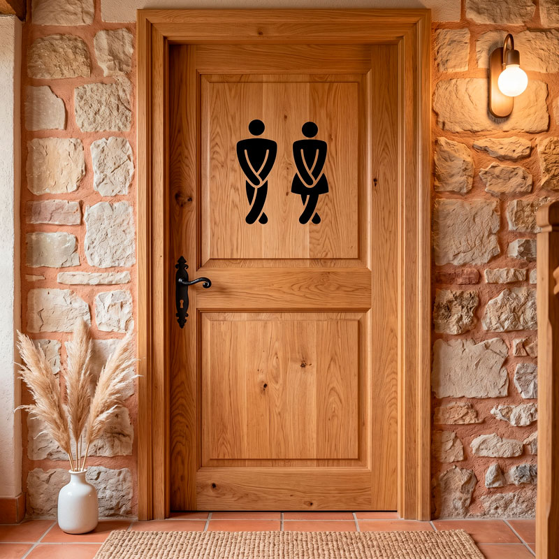 Funny bathroom WC symbol 10