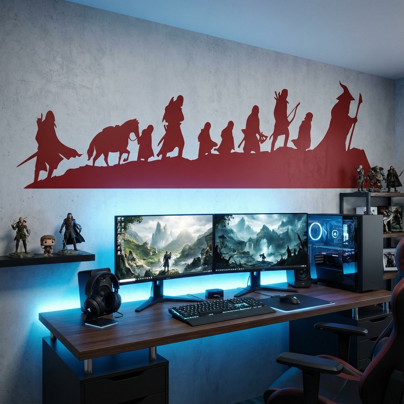 Wall Stickers: Skyline The Lord of the Rings