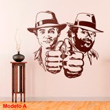 Wall Stickers: Bud Spencer and Terence Hill 2