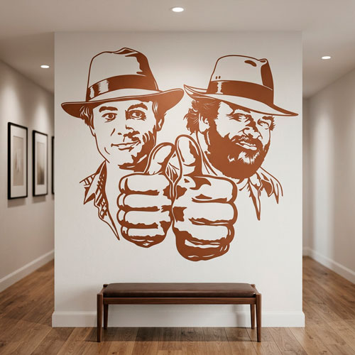 Wall Stickers: Bud Spencer and Terence Hill
