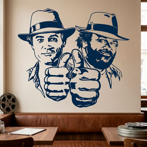 Wall Stickers: Bud Spencer and Terence Hill