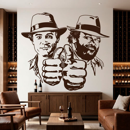 Wall Stickers: Bud Spencer and Terence Hill