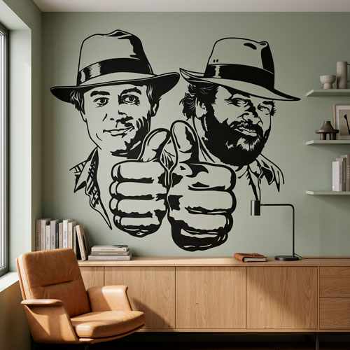 Wall Stickers: Bud Spencer and Terence Hill