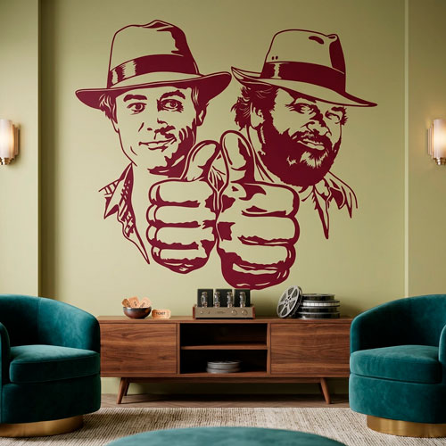 Wall Stickers: Bud Spencer and Terence Hill