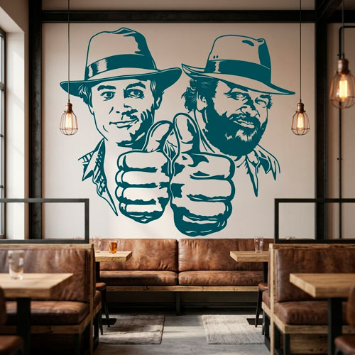 Wall Stickers: Bud Spencer and Terence Hill