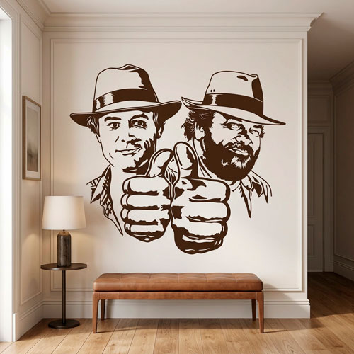 Wall Stickers: Bud Spencer and Terence Hill