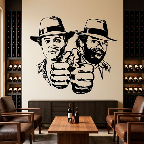 Wall Stickers: Bud Spencer and Terence Hill