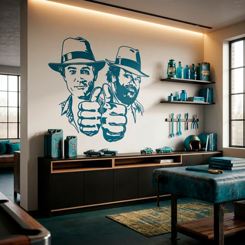 Wall Stickers: Bud Spencer and Terence Hill