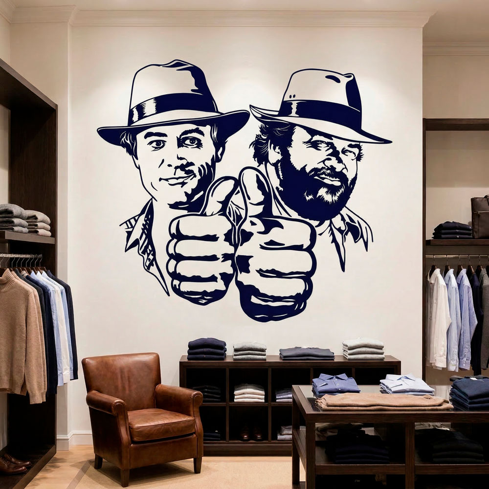 Wall Stickers: Bud Spencer and Terence Hill