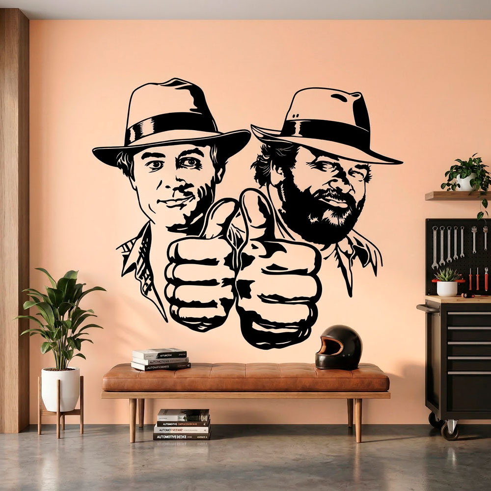 Wall Stickers: Bud Spencer and Terence Hill