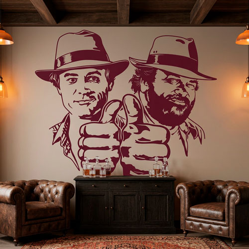 Wall Stickers: Bud Spencer and Terence Hill