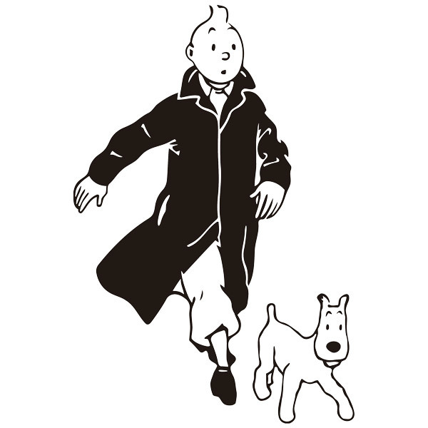 Stickers for Kids: Tintin and Snowy
