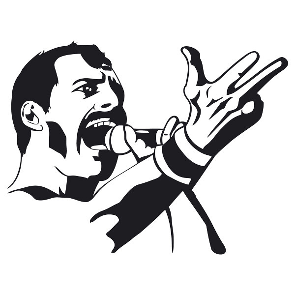 Wall Stickers: Freddie Mercury Queen