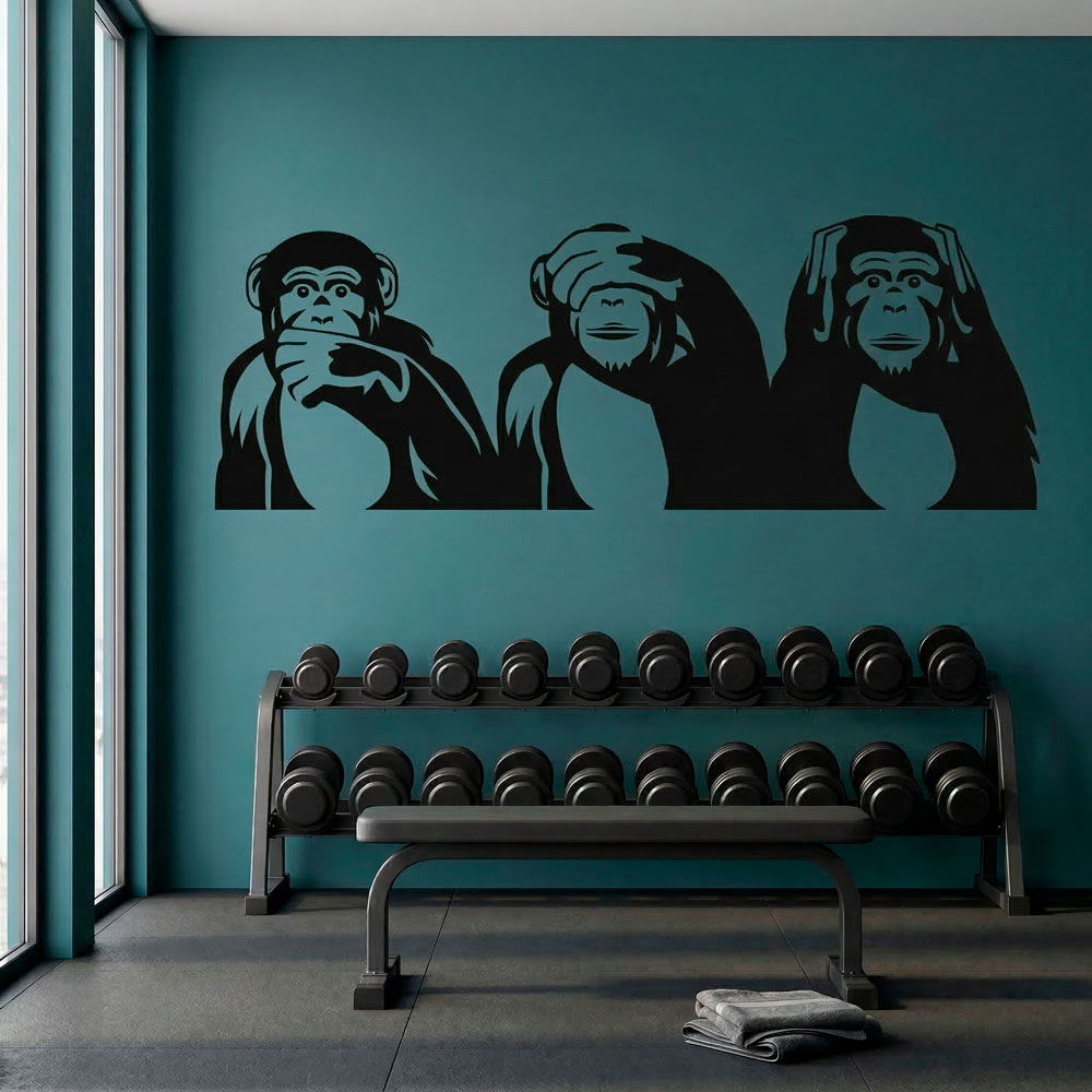 Wall Stickers: The three wise monkeys