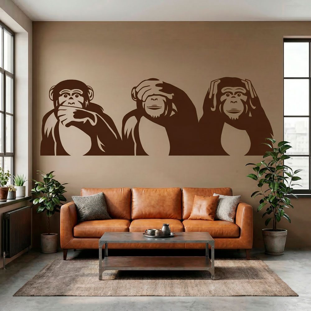 Wall Stickers: The three wise monkeys