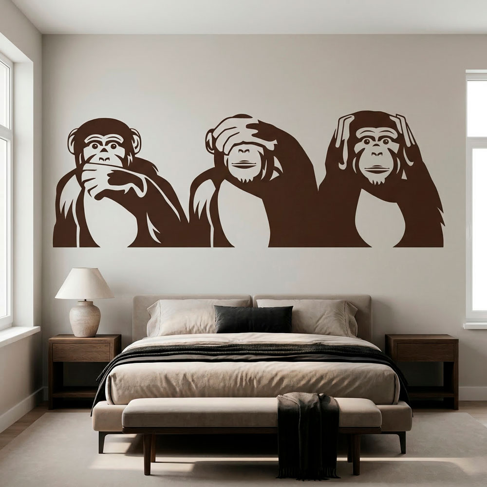 Wall Stickers: The three wise monkeys