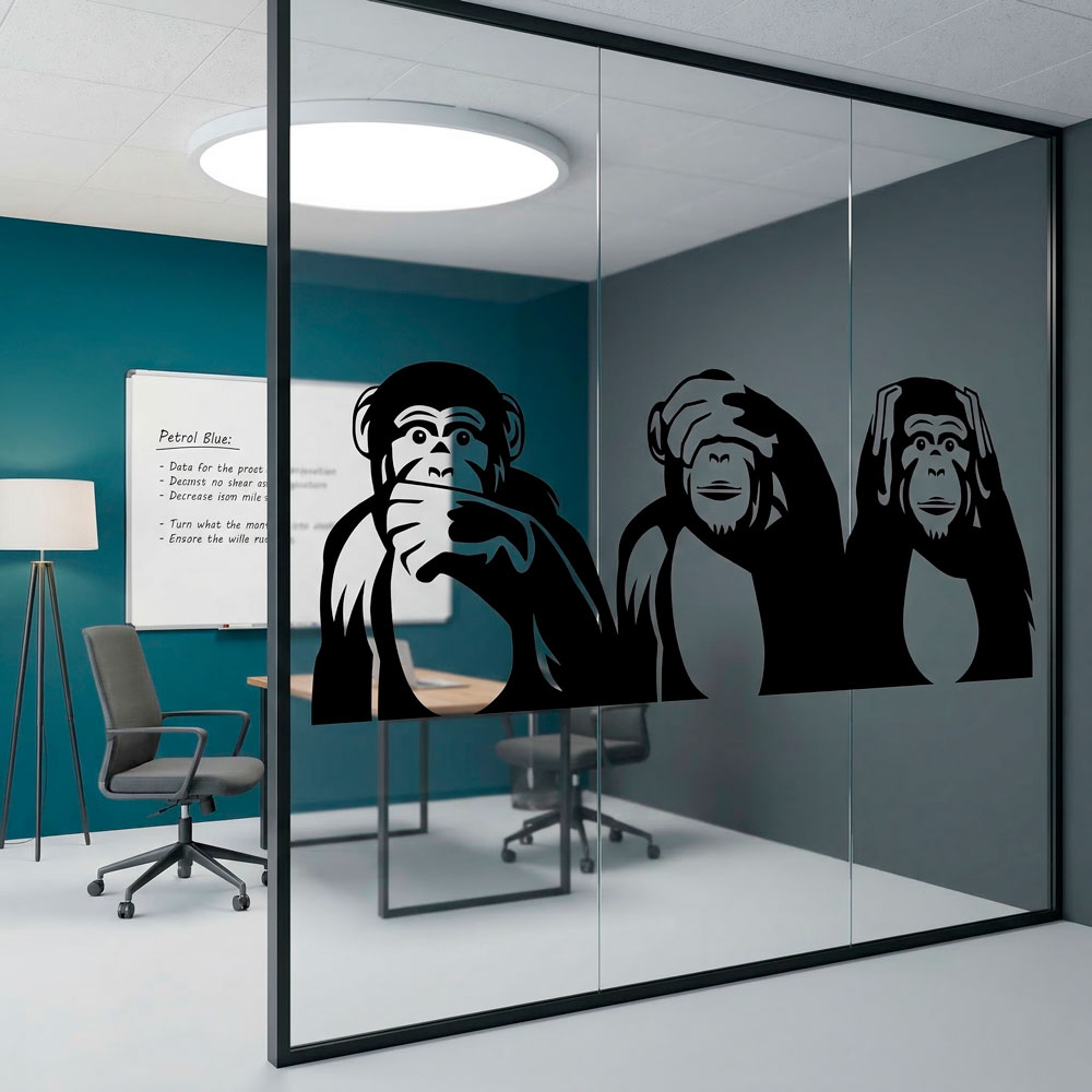 Wall Stickers: The three wise monkeys