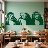 Wall Stickers: The three wise monkeys 10