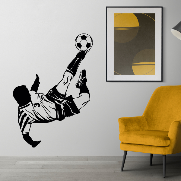 Wall Stickers: Soccer player making a chilean