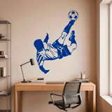 Wall Stickers: Soccer player making a chilean 12